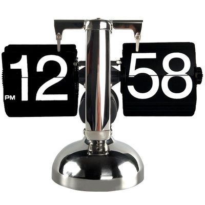 Turn page Clock automatic Retro Mechanics clocks and watches originality Decoration Desktop Clock a living room number Electronic clock