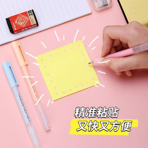 Pen-shaped dot dispensing wholesale children's handmade ledger tape pen-shaped quick-drying glue student creative color dispensing pen