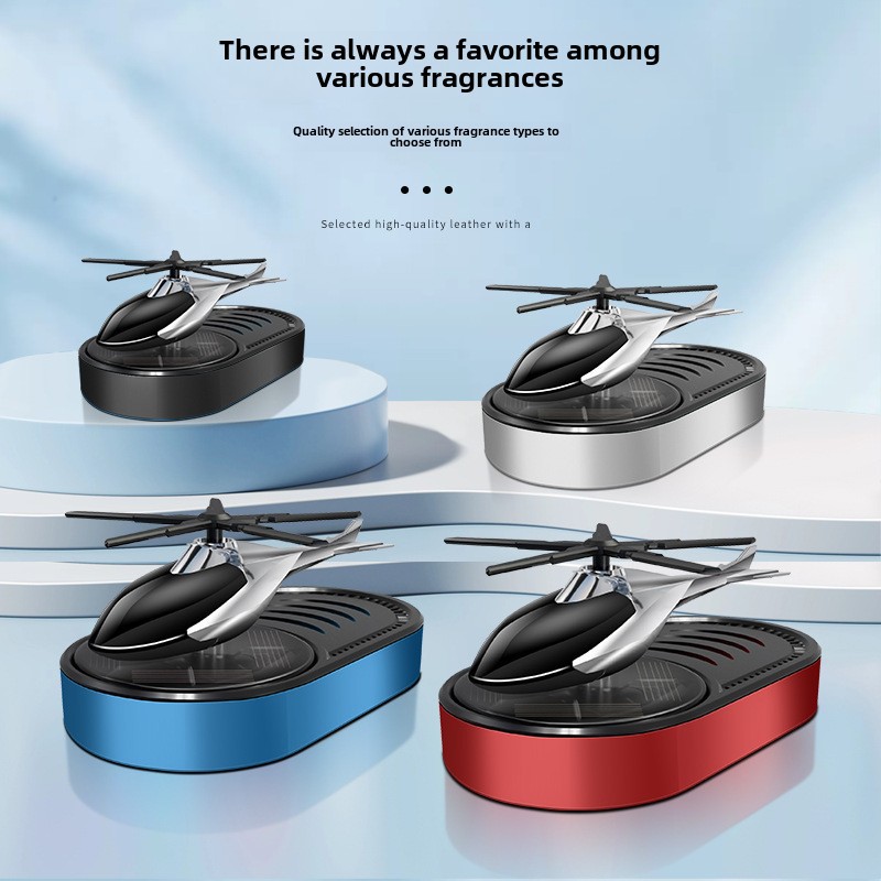 Auto Parfüm Auto Aromatherapie Auto Deodorant Langanhaltender Duft Licht Duft Solar Helikopter Dekoration_voghion.com
