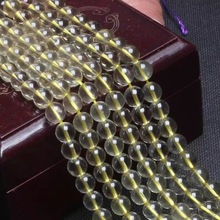 檸檬天然黃水晶散珠半成品 DIY手工串珠手鏈項鏈男女飾品國產水晶