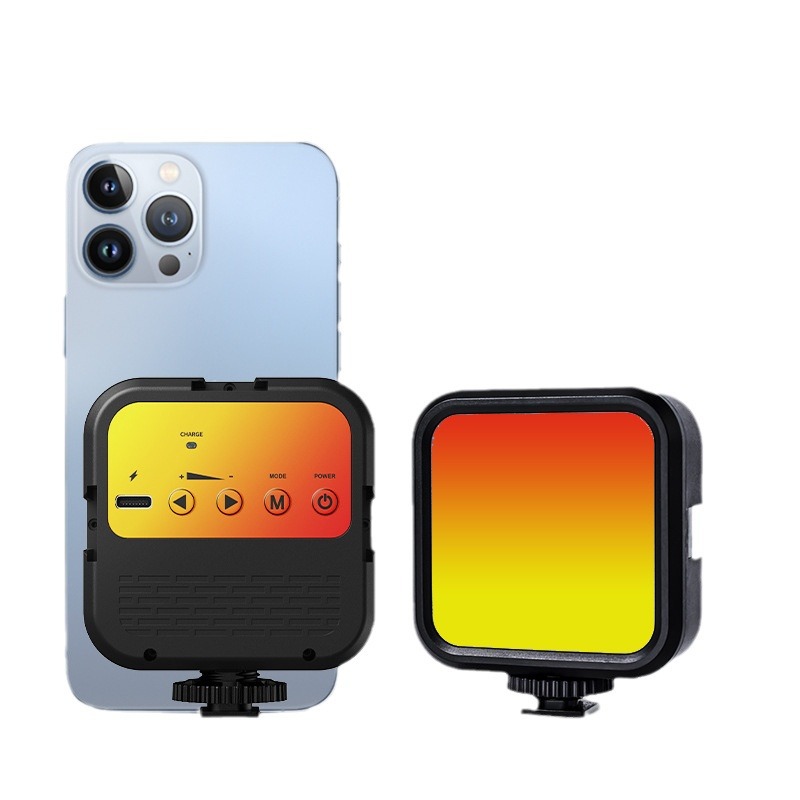 Mini luz de relleno Bluetooth, luz de belleza en vivo, clip para teléfono móvil, luz de bolsillo vertical