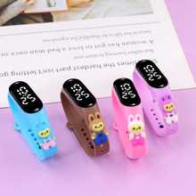 外贸热销卡通公仔森系学生创意夜光触控防水运动LED电子手表