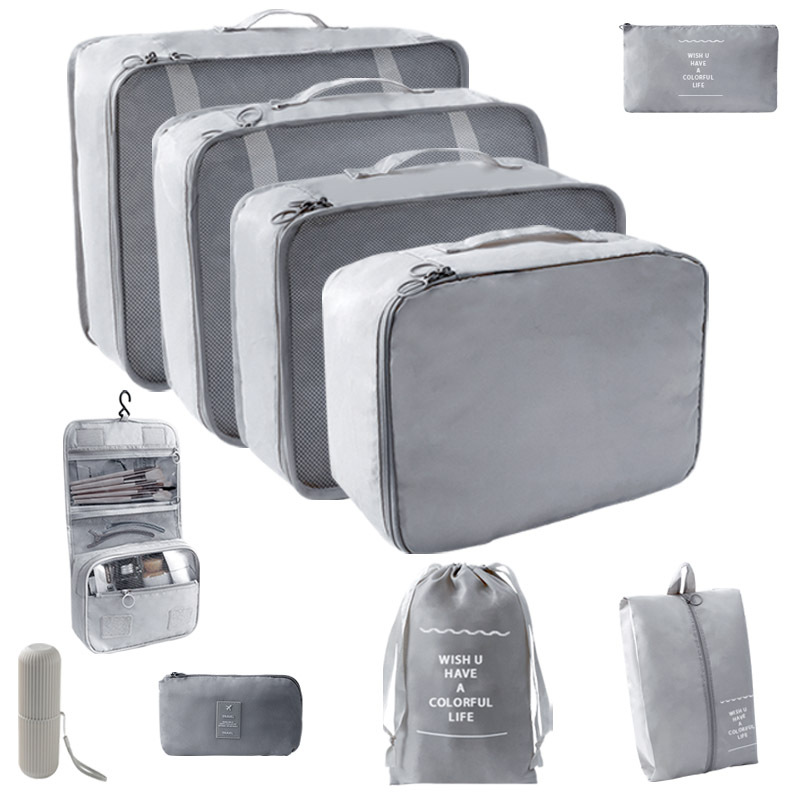 그레이 10 장 세트 [7 장 세트 + 훅 백 + 디지털 백 + 워시 컵]