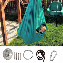 亚马逊儿童弹力吊床室内外弹性秋千睡床空中瑜伽训练带源头工厂