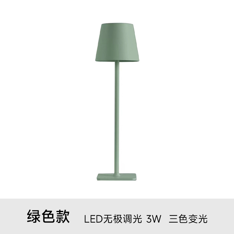 Aluminio LED recargable lámpara de mesa USB moderno simple toque comedor bar KTV noche luz bar lámpara de mesa atmósfera lámpara transfronteriza