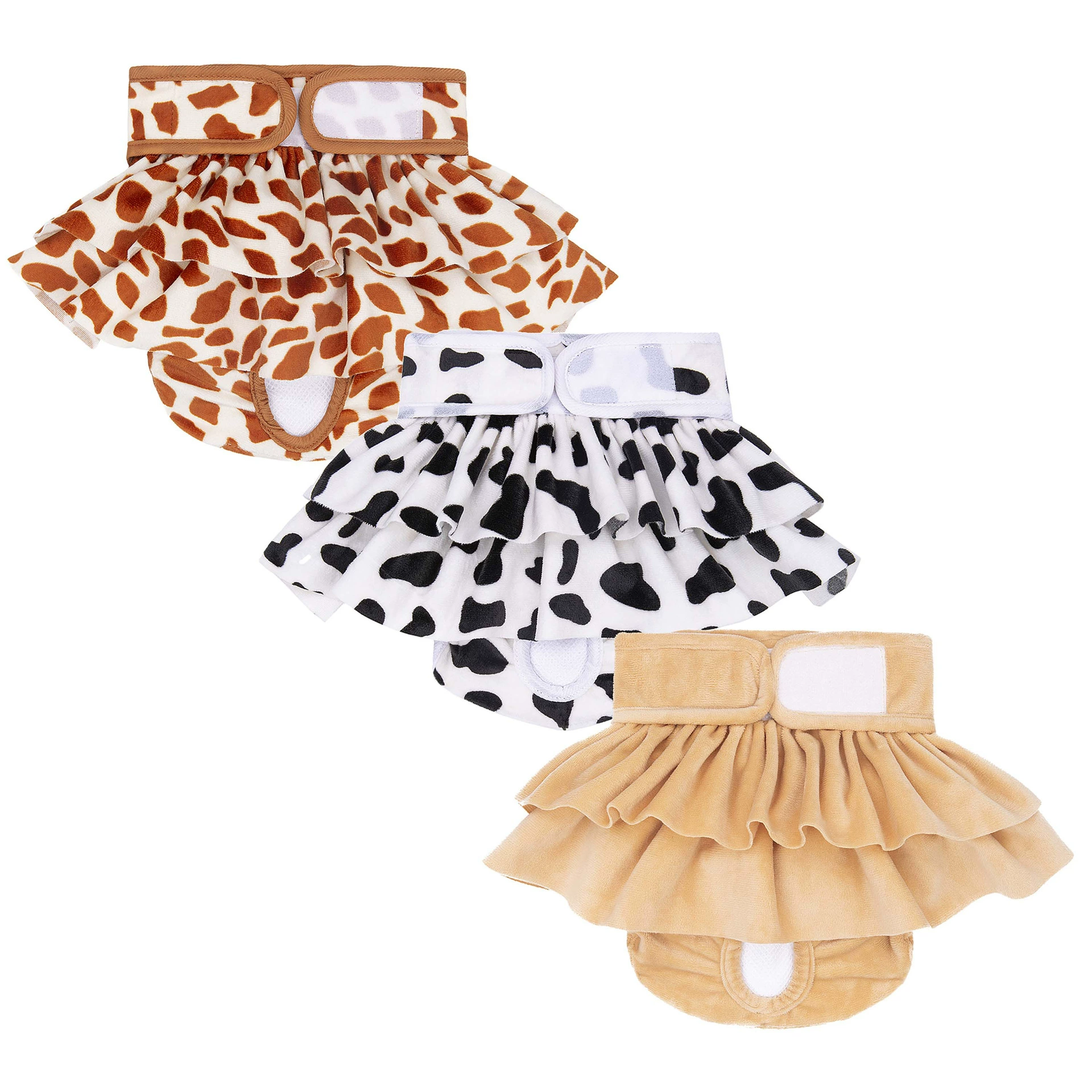 Физиологические трусы для собак, непромокаемые, впитывающие, для самок, физиологическая юбка из полиэстера с принтом, оптовая поставка с фабрики, специально для критических дней