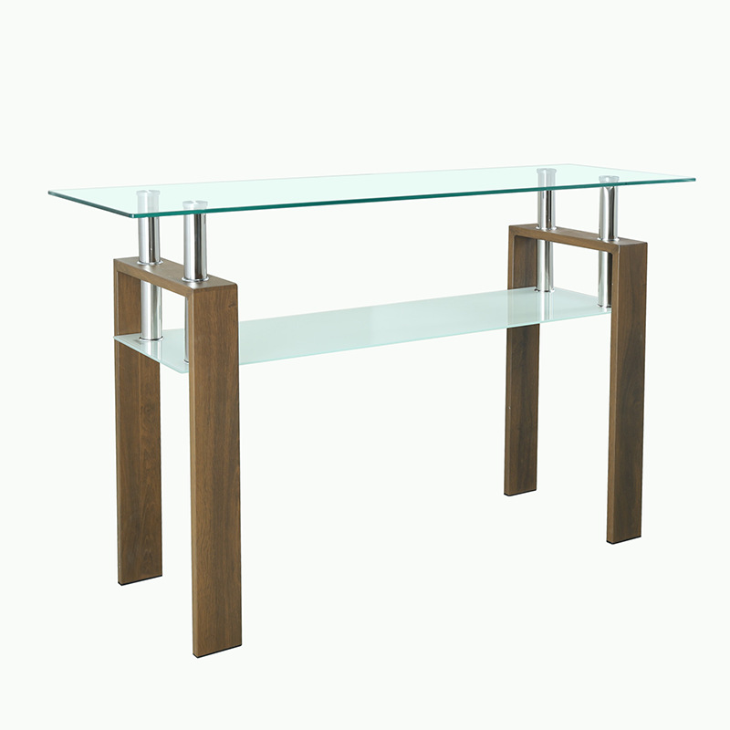 Mesa de té de vidrio templado mesa de café de sala de estar moderna simple mesa de té transparente mesa de café de vidrio