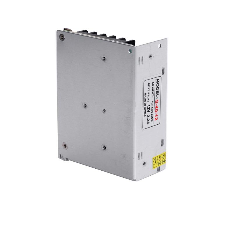 12V3.2A40W恒压开关电源监控S-40-12贴片模组LED灯带驱动直流电源