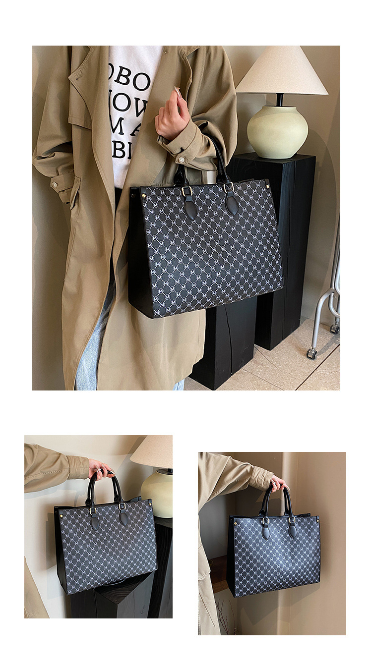 Bolso de hombro para mujer bolso retro de gran capacidad tendencia_voghion.com