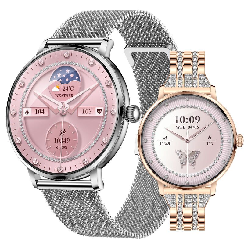 Ak107 Cross-Border New Smart Watch Bracelet with Heart Rate Monitor, Step Counter, Blood Pressure Information, Dial Display, Menstrual Cycle Tracking, and Bluetooth Calling Ak107 Cross-Border New Smart Watch Bracelet with Heart Rate Monitor, Step Counter, Blood Pressure Information, Dial Display, Menstrual Cycle Tracking, and Bluetooth Calling
