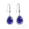 Silver water drops of treasure blue G4037