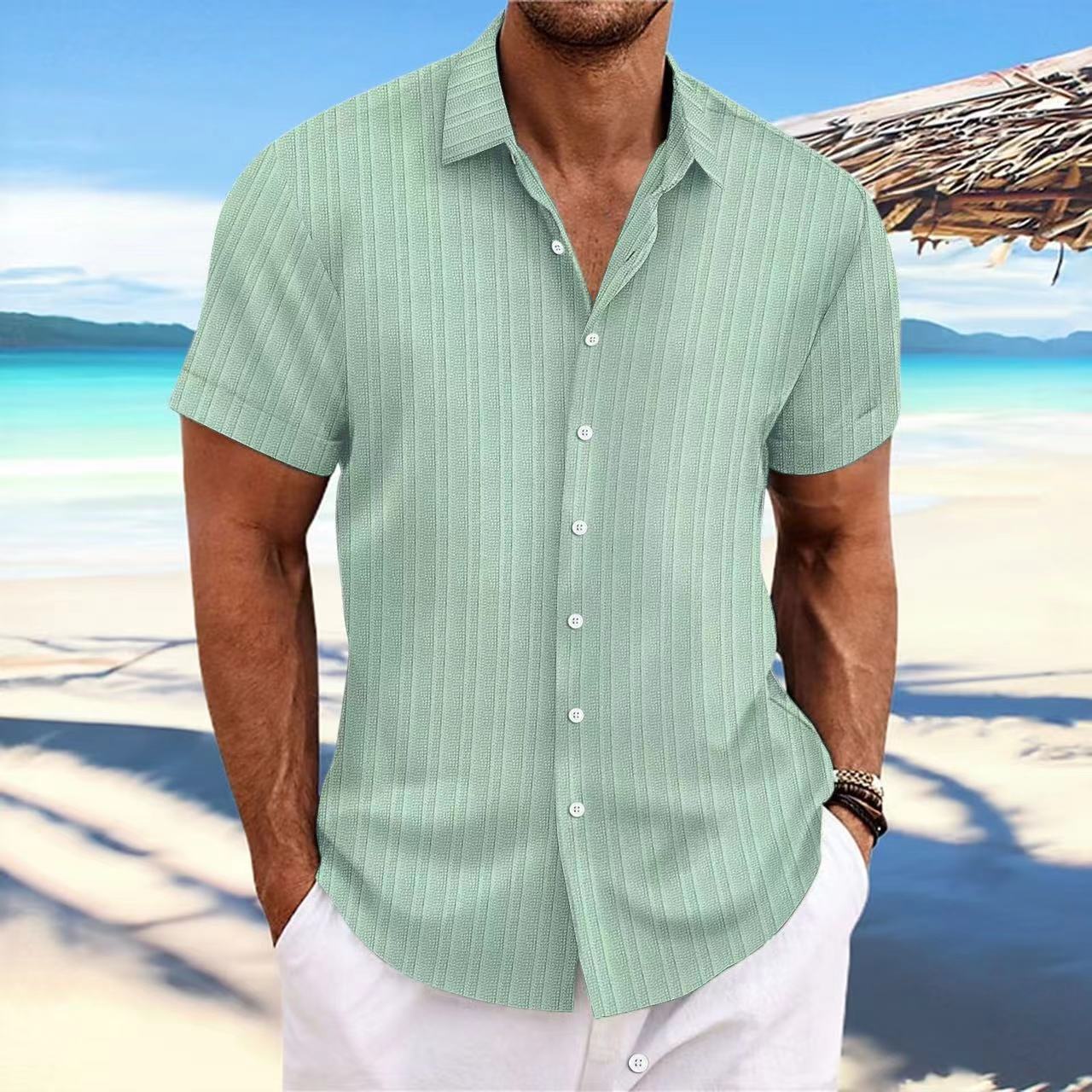 169g Weight Short Sleeve Sleeve Length Regular Sleeve Sleeve Type Cotton Blend, Cotton and Linen Fabric Type Regular Top Length Blouse Tops Type Casual, Street Occasion Turndown Neckline Loose Fit Type Solid Color Pattern Summer Season Men's Gender Simple Style, Classic Style Style Wholesale Men's Cotton Blend Cotton And Linen Simple Style Classic Style Solid Color Short Sleeve Men's Shirts 7