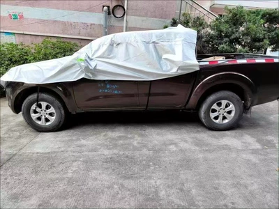 protection thermal insulation car cover, Car clothing - pickup-order-message-model-plain-weave-silver-thin