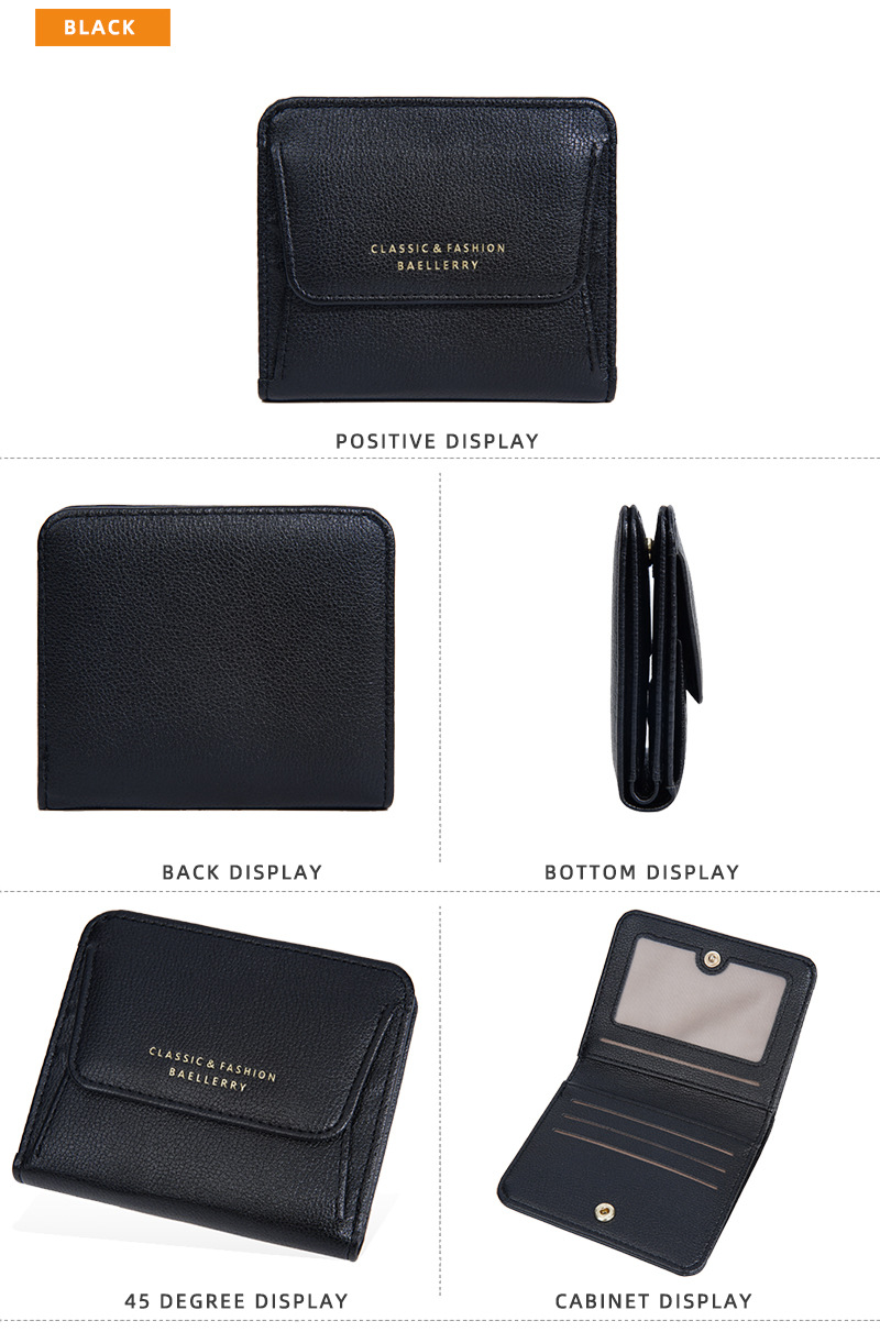 Minimalistisk damplånbok för mynt med spänne och kortfodral_voghion.com