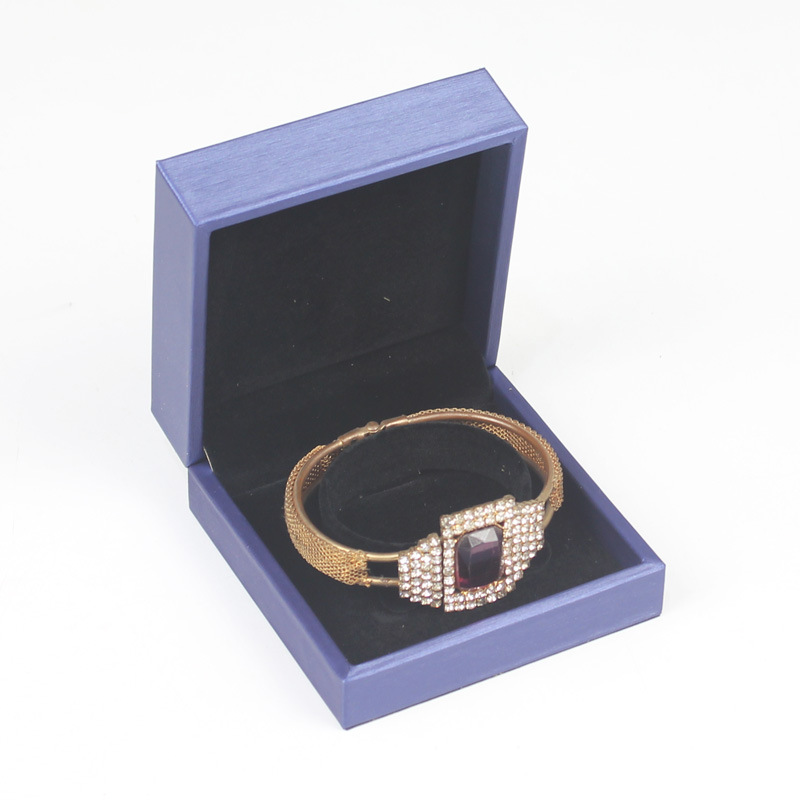 صندوق تغليف المجوهرات تخزين مجوهرات اكسسوارات بو الجلود هدية صندوق صغير display picture 6