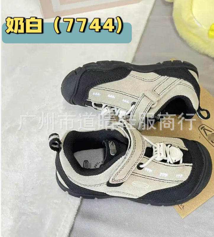 KN003 科恩纯原keen 升级版新款翻毛皮网红儿童魔术贴麓皮童鞋|undefined