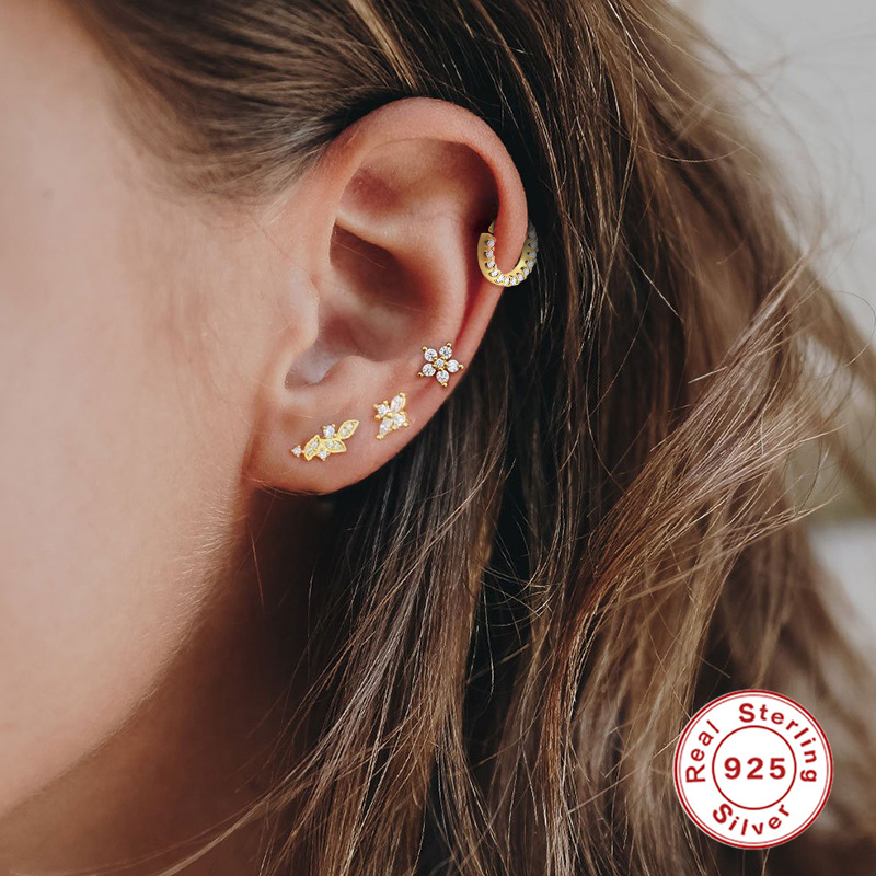 1g Weight 925 Sterling Silver Ear Needle Material Drop Earrings, Ear Studs Classification 1 Piece Quantity Holiday, Daily Occasion 925 Sterling Silver Material Geometric Pattern All Seasons Season Unisex Gender Simple Style, IG Style Style 1 Piece 925 Sterling Silver 925 Sterling Silver Earrings Geometric Drop Earrings Ear Studs 19