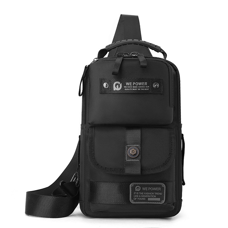 Wepower nuevo hombre deportivo de bicicleta mochila de hombro casual al aire libre mochila de brazo inclinado de gran capacidad bolso de pecho multifuncional