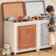 Large Capacity Large Household Flip Cover with Pulley Foldable Box Clothes Finishing Storage Box Clothes Quilt Storage Cabinet