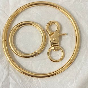 Customized Metal 3-Piece Set, Round Iron Lifting Ring, Zinc Alloy Spring Ring, Luggage Hook Buckle, Multifunctional and Durable Accessory