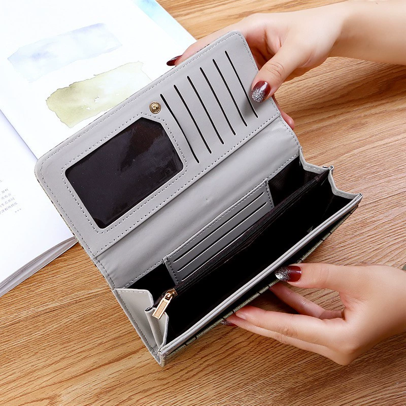 Long wallet, fashionable shoulder bag, folding universal card holder, 2023 collection