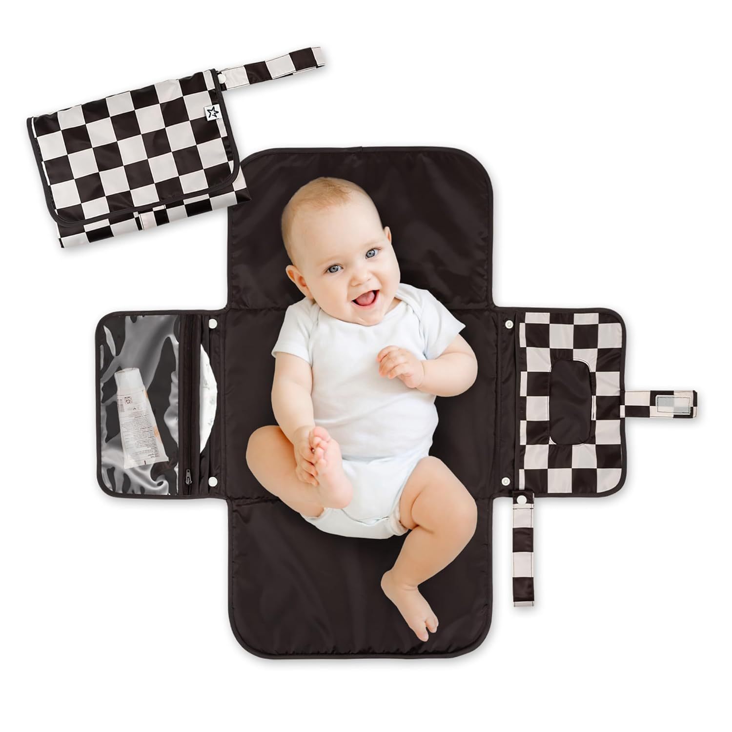 Foreign Trade Factory Baby Portable Changing Pad Waterproof Diaper Bag Pad Baby Mommy Bag Baby Changing Pad