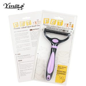 Peines de belleza para mascotas, peines para perros, peines de doble cara, peines para gatos, peines para gatos