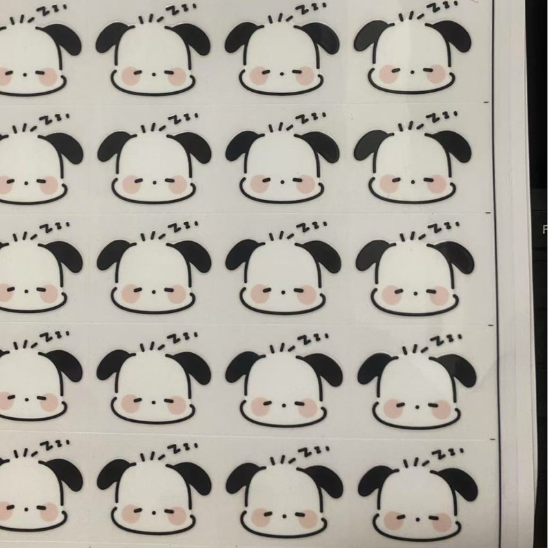 转印新款美食帕帕狗系列贴纸ins风装饰转印贴纸封口贴可爱表情贴|undefined