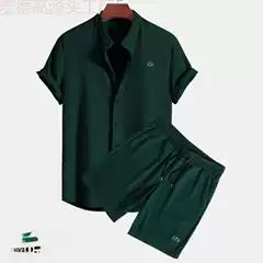2024 Summer Retro Shirt Men's Cross border Creative New Denim 3D Printed Men's Fashion Casual Loose Shirt