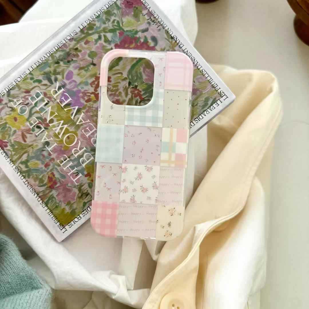 Gentle Phoenix ins empalme floral para iphone16 soporte 15ProMax Apple 14/13 funda para teléfono móvil 16PM