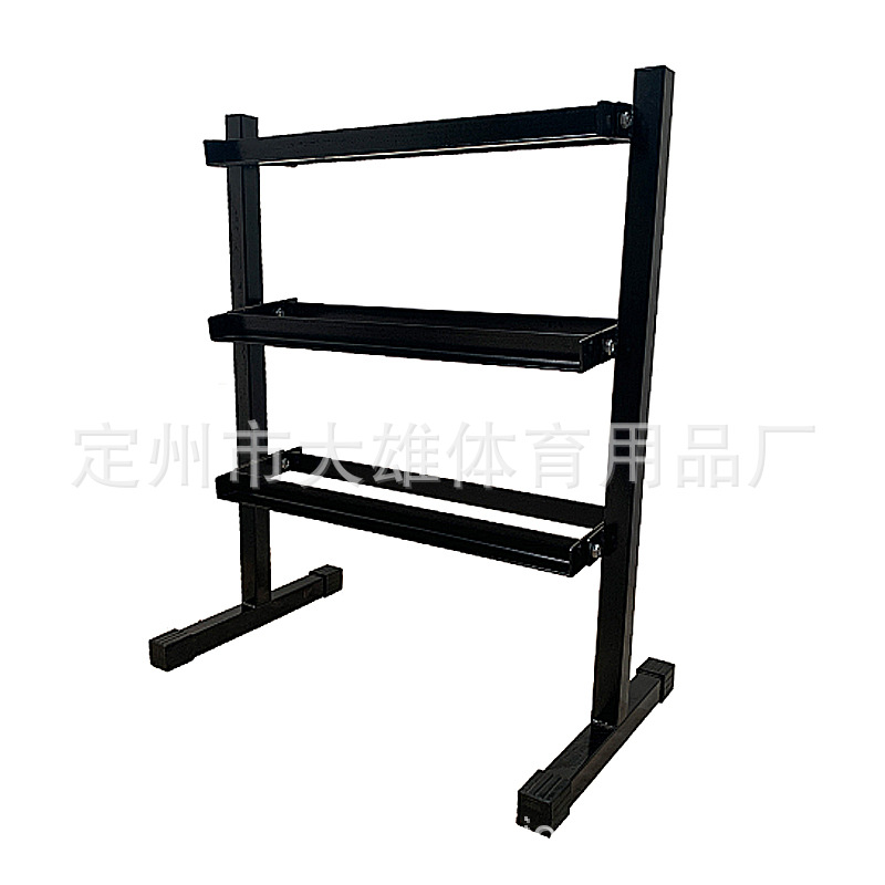 Mancuerna rack espesado tubo de acero Barbell rack hogar comercial equipo de fitness de doble capa hervidor campana rack mancuerna en forma de rack