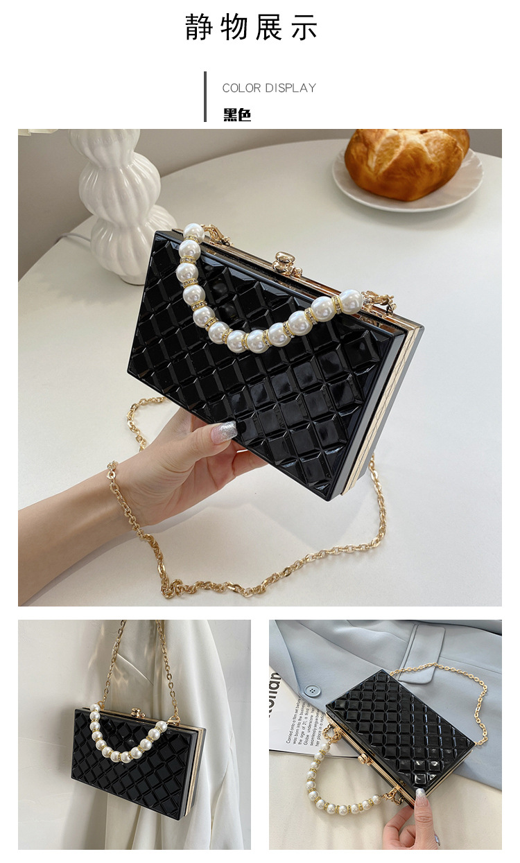 Fashion Transparent Pearl Handle Messenger Bag display picture 8