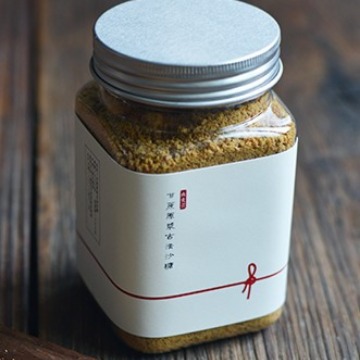 500gPET方形塑料瓶 红糖花草水果茶食品塑料罐 360ml铝盖(LG026)