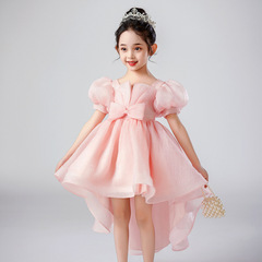 Children's evening dress summer girl baby wedding princess dress little girl host runway performance suit dress stylish