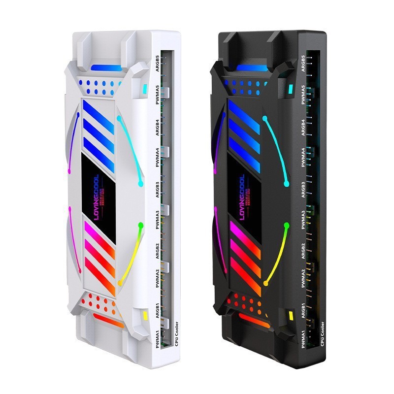 クロスボーダーLOVINGCOOLコンピューターARGB冷却ファンpwm温度制御RGB超静音ファンARGBコントローラー|undefined