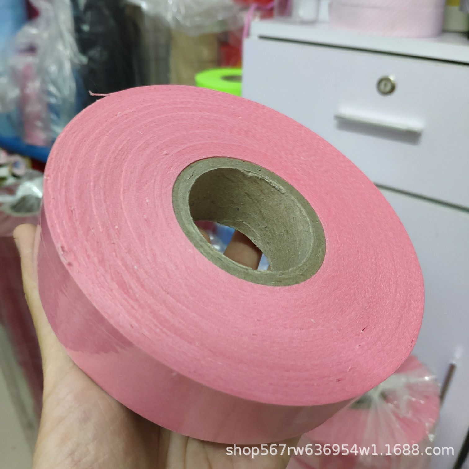 En stock venta al por mayor sarta de poliéster 3,0 cm borde tira de envoltura borde tira de tela con cortina delantal impermeable