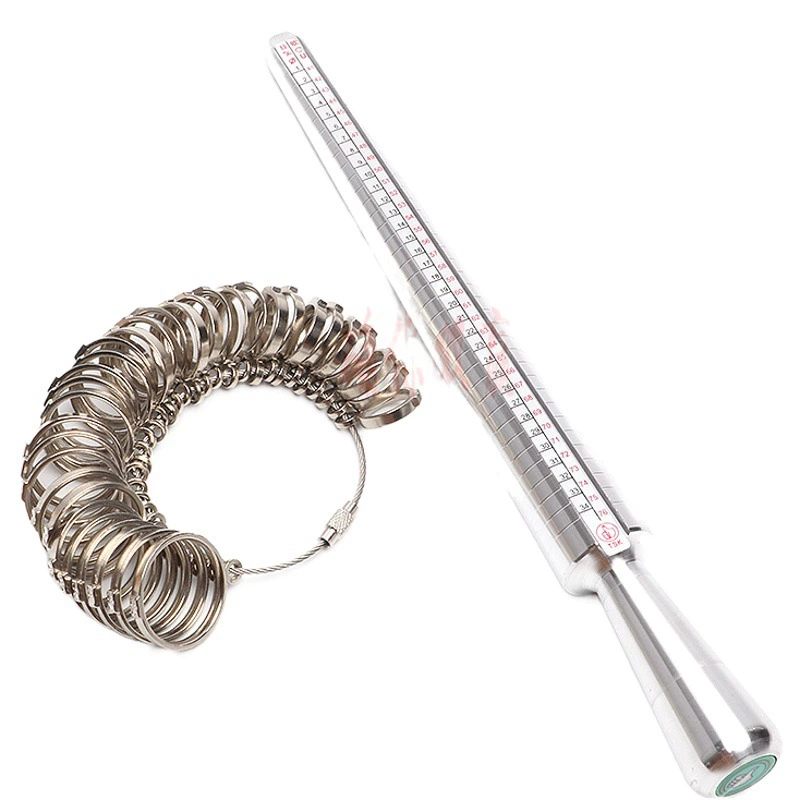 Измеритель размера кольца в гонконгском стиле «четыре в одном», кольцемер, инструмент для измерения размера пальца, комбинированный измеритель размера кольца, инструмент для измерения размера пальца.