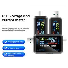 10-in-1 USB Tester DC Digital Voltmeter Amperimetro Current