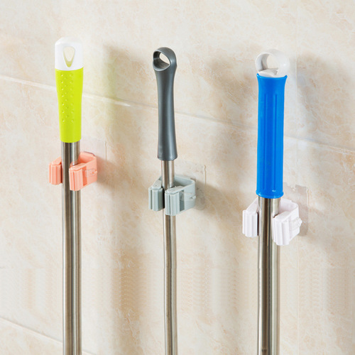 [Seamless Nail-free Mop Clip] Mop Clamp Tool Bathroom Rack Wall Hook Mop Clip Wholesale