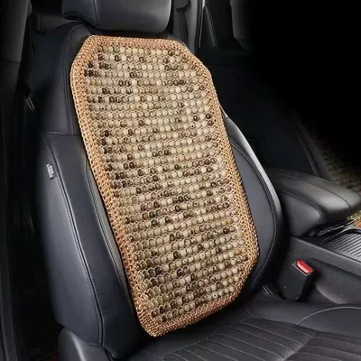 waist seat cushion, summer cooling – Cool pad - crocheted-beige-backrest-1