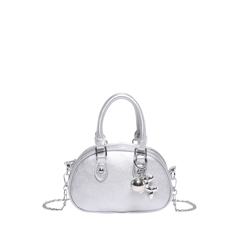 2024 nuevo temperamento diseño de moda bolso de hombro de color sólido estilo retro cremallera concha textura mochila