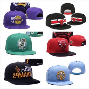 Wholesale tide basketball team league cap sunscreen sun hat couples sun hat embroidered flat brimmed hat large favorably