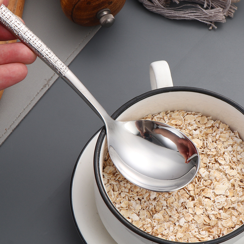 304 acero inoxidable martillo cucharas creativas cucharas de piedra cucharas de comedor cucharas de comedor cucharas de hortales cucharas de salsa