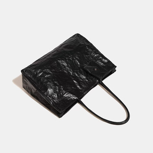Customized Genuine Leather Women's Bag with Oil Wax Leather Tote Bag, Customized Bag Shoulder Strap Design, Support Proofing Service
