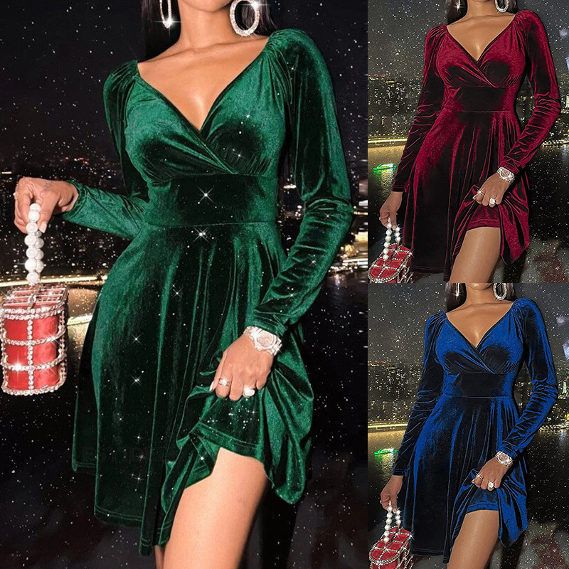 demi-season evening dress