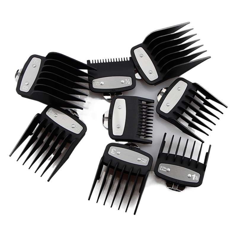 Corte de pelo eléctrico Clipper Universal Límite de Peine cabeza de aceite gradiente de corte de pelo regla de posicionamiento Clipper pinza conjunto transfronterizo