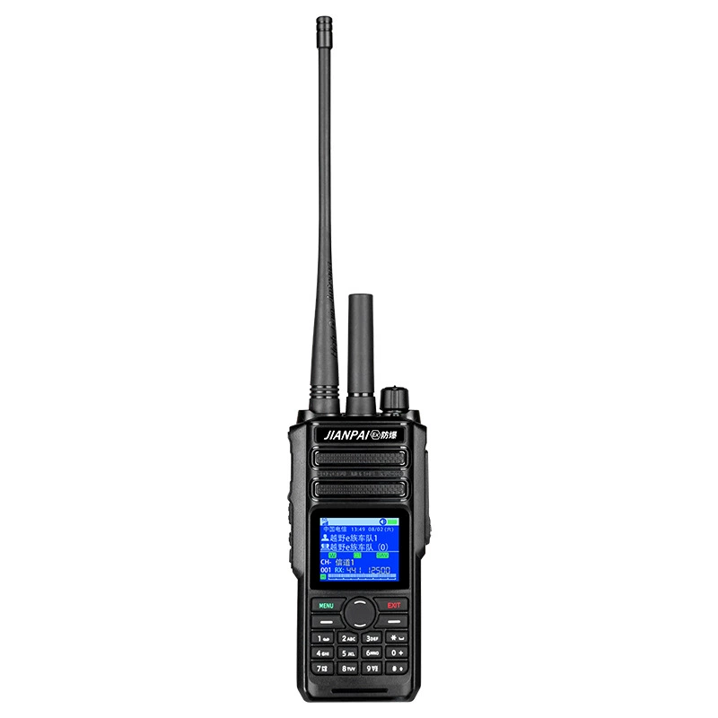 Jianpai HP500-2 двухрежимная рация-интерком 5G с модулем под сетевую SIM-карту, дальность до 5000 км, взрывозащищенная ручная платформа для наружного спасения, степень защиты IP68