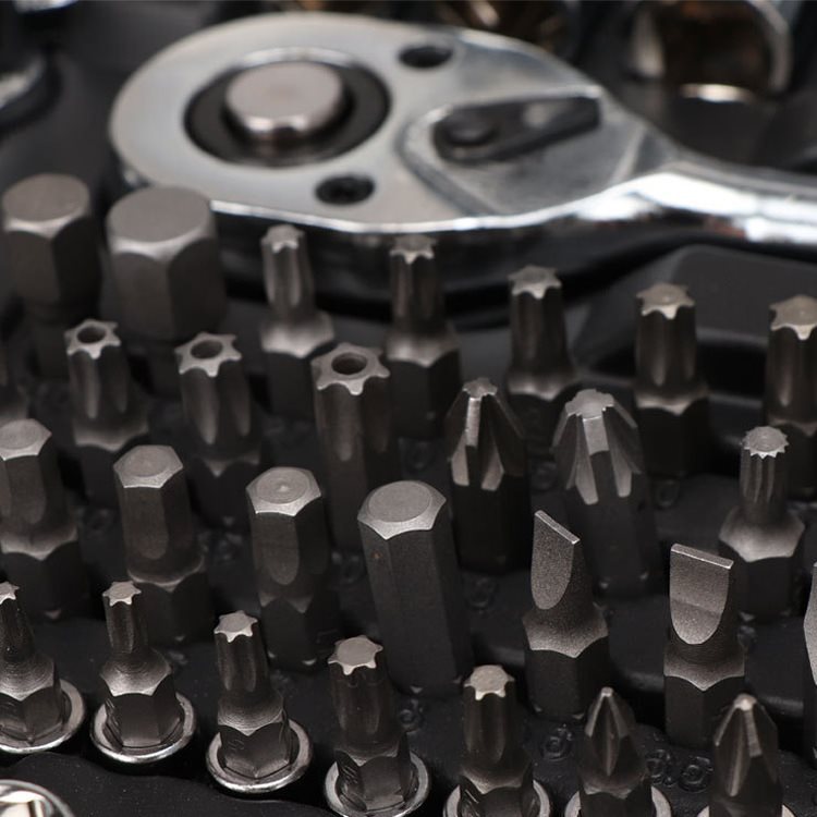 (2개) 다기능 소켓 래칫 이중 목적 렌치 가정용 자동 수리 기계 도구 상자 하드웨어 세트 세트의 216 조각 세트