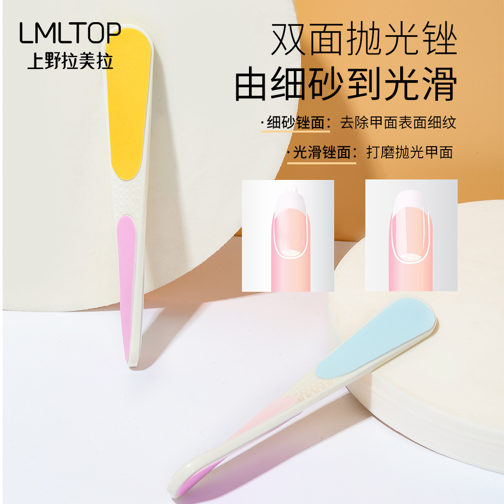 Amoladora de uñas rotativa de 4 lados Ramila bloque de esmalte de uñas tira de pulido amoladora de uñas de belleza C0323