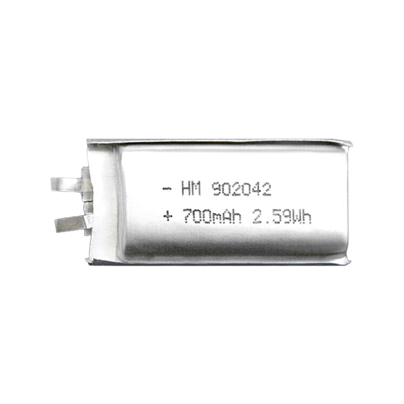 902040聚合物锂离子电池3.7V700mAh修眉器电池行车记录仪充电电池